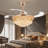 42-inch French Gold Crystal Remote Control Fan Light Five Layers Of Luxury Crystal + Six-speed Silent Fan