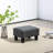 Charcoal Gray Foot Rest , Linen Fabric, Comfortable For Home Furnishing Covered Rest, Small All Interiors,