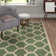 Kelley Hooked Green/Neutral Indoor/Outdoor Rug