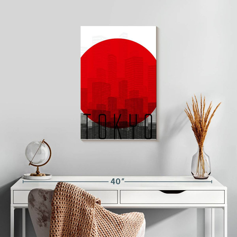 Aime Tokyo Red Sun, 24" H x 16" W