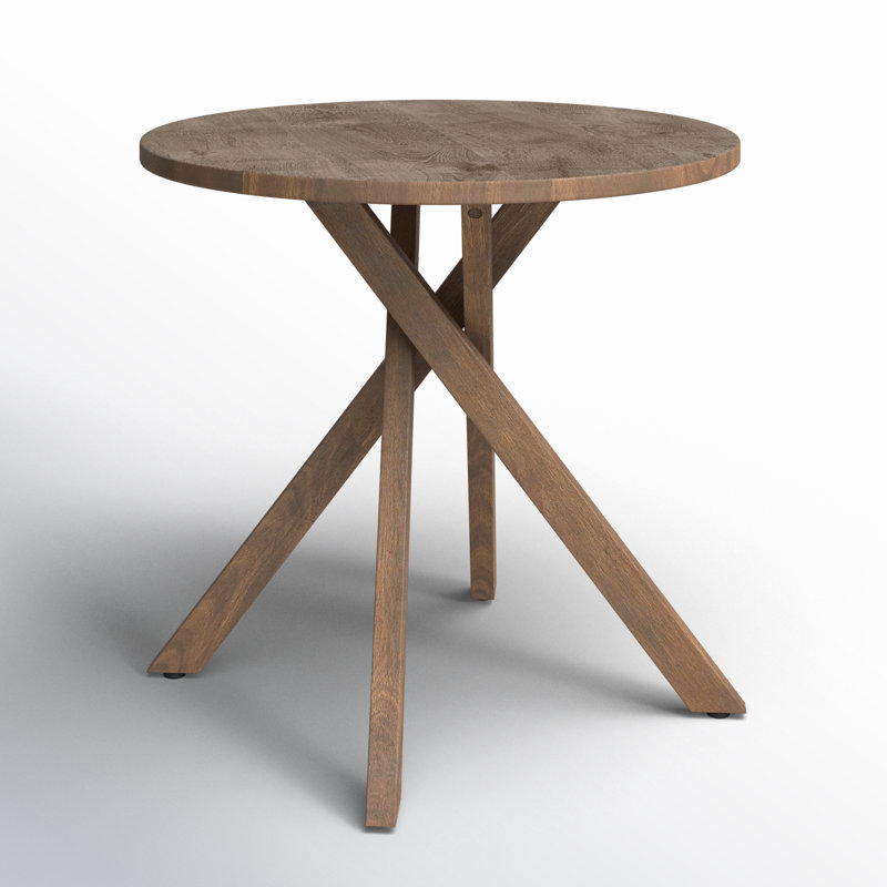 Nikola Solid Wood End Table, Brown