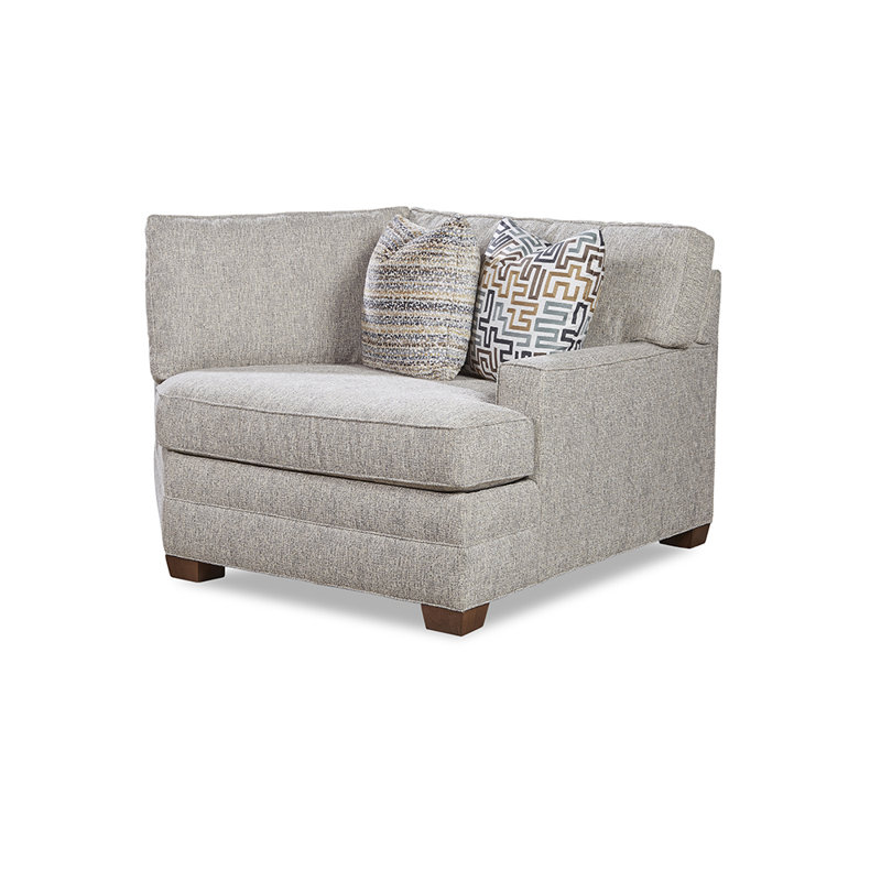 Leather Sectional, Pumice