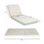 ENSEMBLE DE CHAISE LONGUE AVEC APPUI-TÊTE, BOIS D'ACACIA AVEC COUSSINS DE SALON RÉSISTANT À L'EAU (3 PLIERS ET 4 po)-1323413319