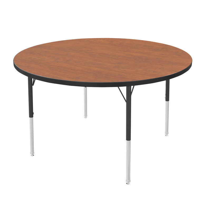 Table d'activité à hauteur réglable MG, H 24 po x L 48 po x l 48 po, Cerisier sauvage
