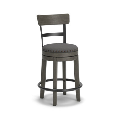 Obdulio Swivel Upholstered Counter Stool