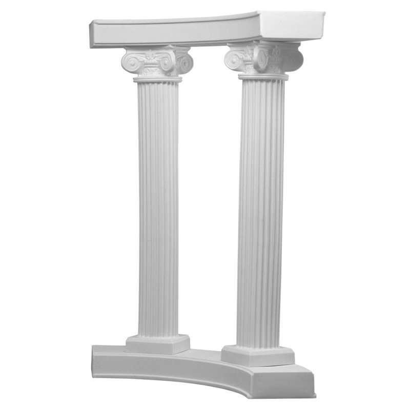 10.5'' W x 10.5'' D Polyethylene Plastic Arbor in White