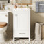 Meuble-lavabo de 18 po avec lavabo en céramique, tiroirs à fermeture en douceur et organisateur de porte-124508890