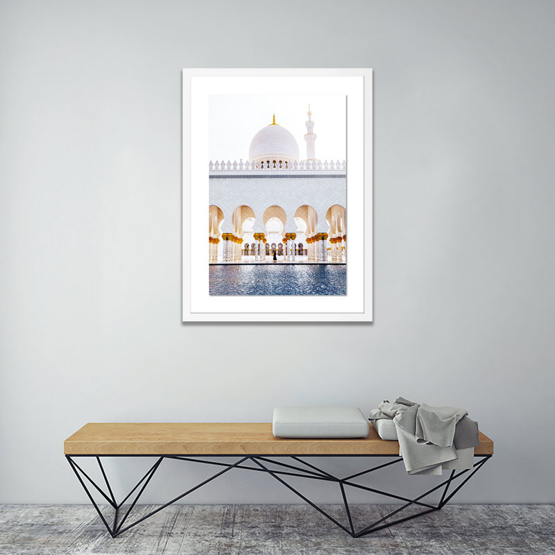 Abu Dhabi, Uae Print by Erica Singleton, White, 24" H x 18" W x 1.5" D