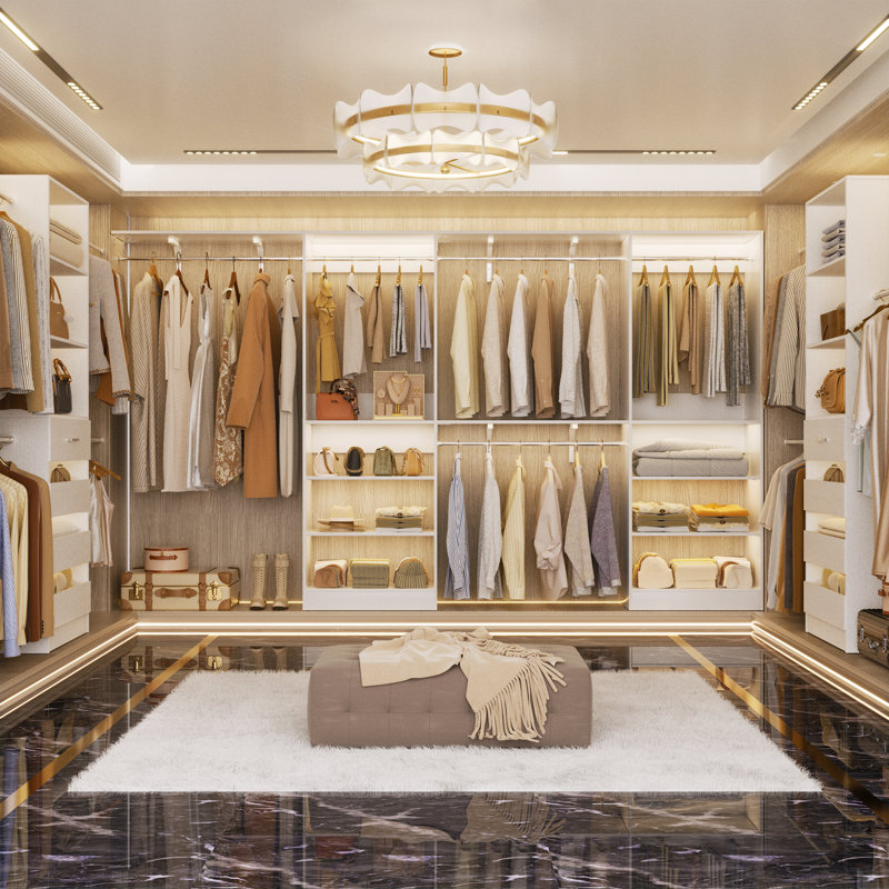Susse 20-96'' W Closet System Starter Kit