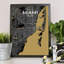 « miami city map », reproduction d’impression sur affiche luxe-31736957
