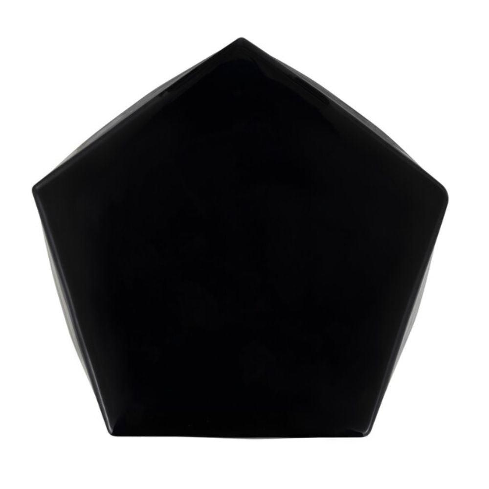 Pryce Ceramic Accent Stool, Black