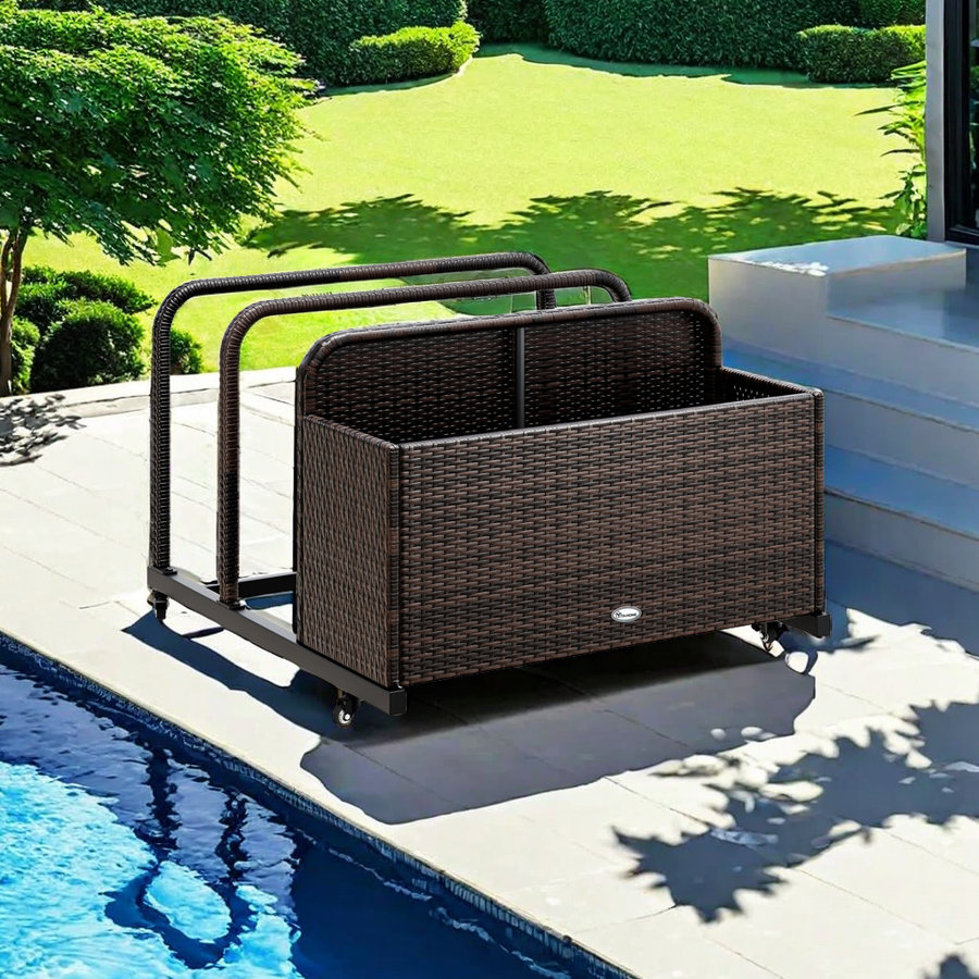 YITA Poolside Wicker Deck Box