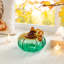 Citrouille en verre turquoise 5,75 po