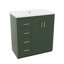 Armoire de rangement de meuble-lavabo simple autoportant moderne 30 po à 3 tiroirs-870026865-870026878