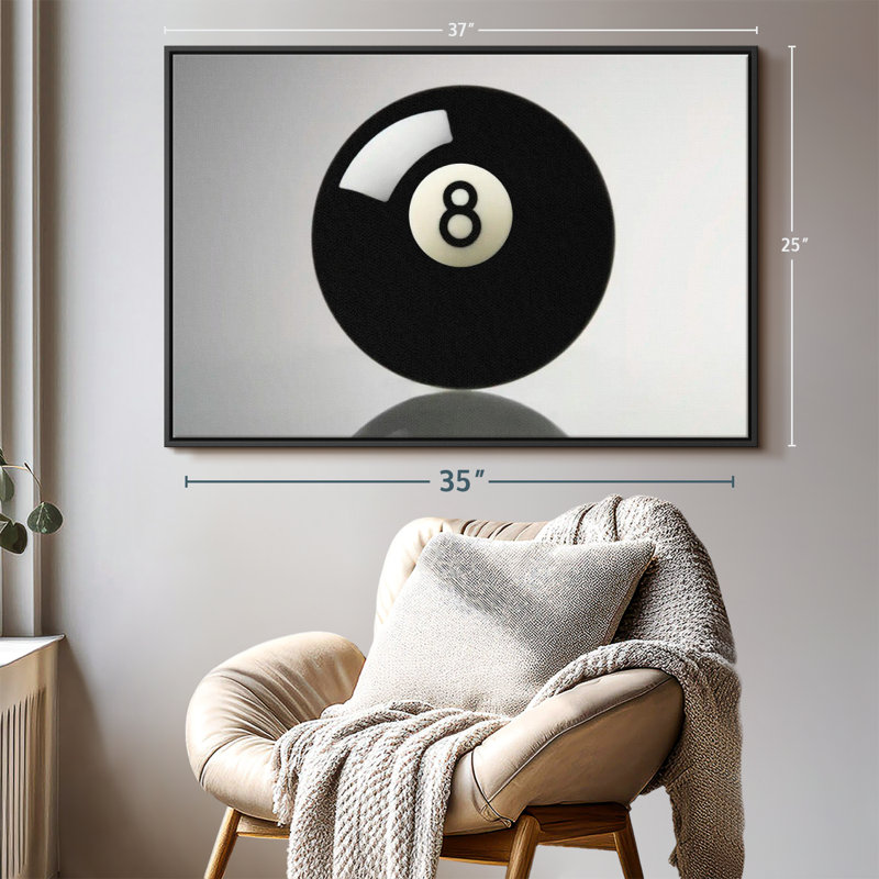 «Pool Ball», reproduction sur toile, H 25 po x l 37 po