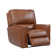 Charta 41" Top Grain Leather Power Recliner with Adjustable Headrest with Square Arms