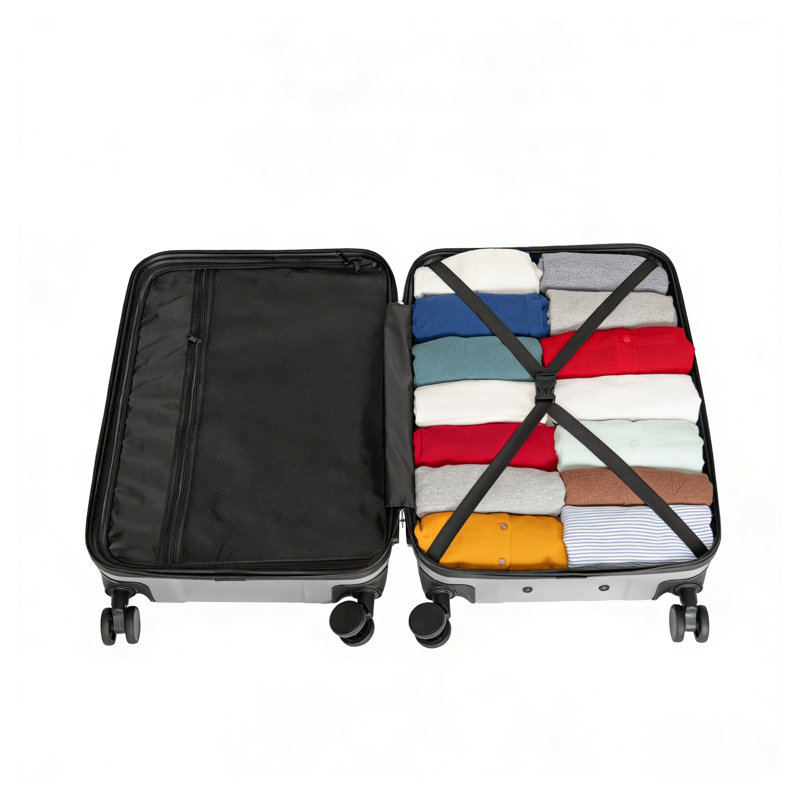 3-Piece ABS Hardshell Luggage Set with Password Locks (20", 24", 28")