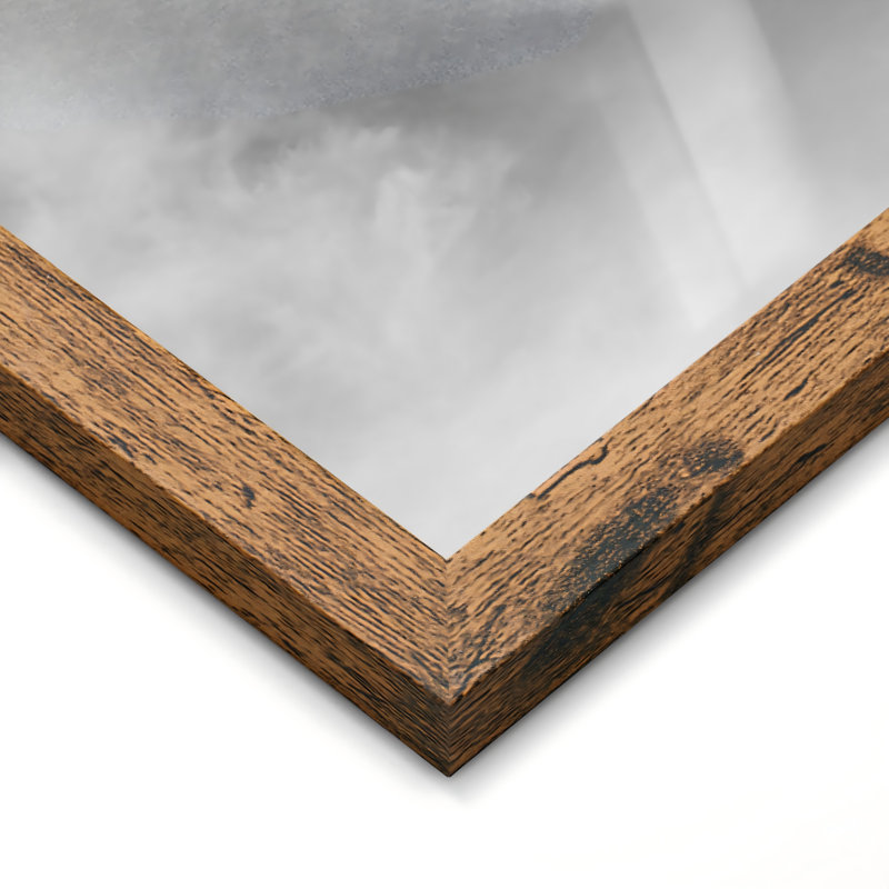 Collage de cadres muraux suspendus 4 x 6 avec 8 ouvertures - brun rustique, paquet de 2 - cadres en bois d'ingénierie de style décontracté - fixation murale seulement
