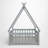 Kids House Platform Bed Frame, Twin Size Floor Design, Guardrail Safety Frame, Bedroom-123429674