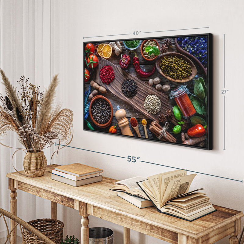 «Spice For Taste Canvas Print», H 27 po x l 40 po
