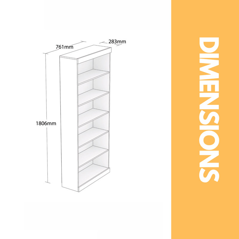 Beerman 180.6 cm H x 76.1 cm W Bookcase