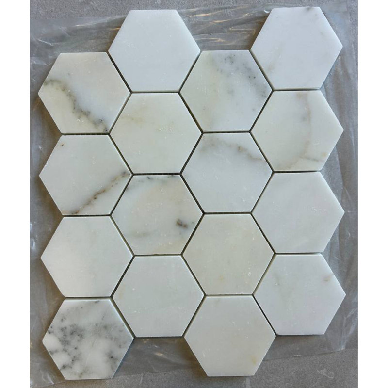 Calacatta Venza 3 po hexagonal poli