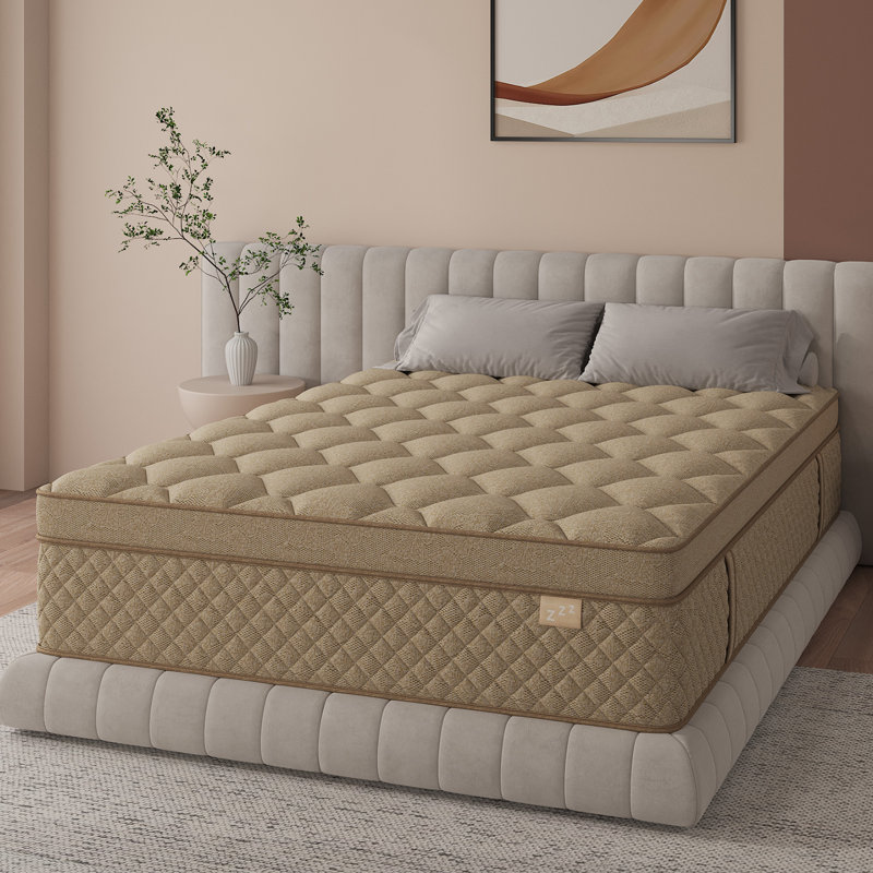 12'' Medium-Firm Hybrid Mattress in a Box – Cooling Gel Memory Foam & Individually Pocket Springs, Motion Isolation, Pressure Relief & Reinforced Edge Support