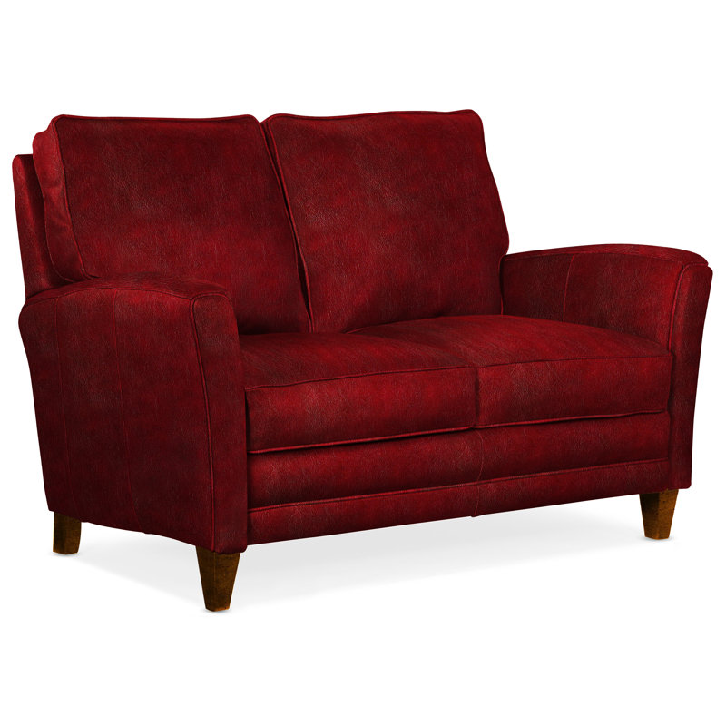 Zion Upholstered 63'' Loveseat, New Classiques, Empyrean Mist Genuine Leather