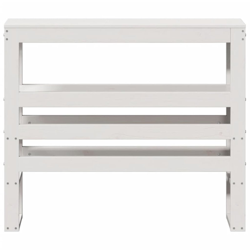 Courtois 80cm Solid Wood Headboard, White, 82cm x 81cm W x 19cm D
