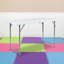 Table pliante en plastique à hauteur réglable Parker avec poignée de transport