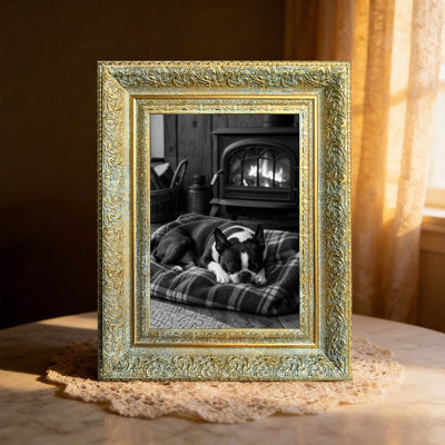 8" x 10" Antique Gold 3 PCS Photo Frame for New Home Gifts Picture Frame