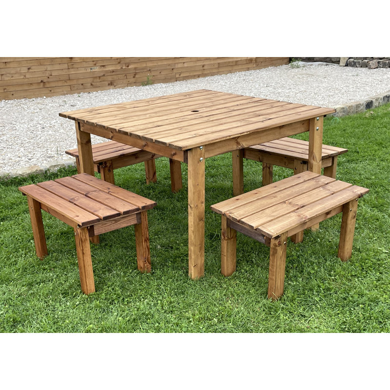 Zolotas Rectangular 5 - Piece 4 - Person Outdoor Table Set