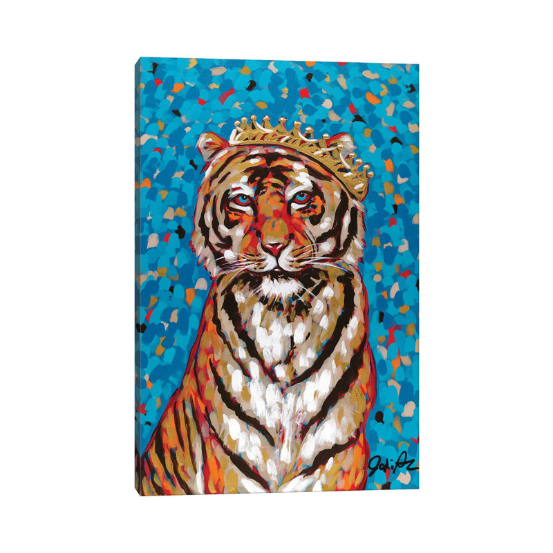 Queen Tiger by Jodi Augustine - Wrapped Canvas Print, 20.32 cm H x 30.48 cm W
