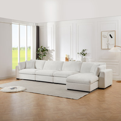 Canapé modulaire avec repose-pieds Aariketh