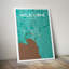 Melbourne City Map - No Frame Print-1606759399