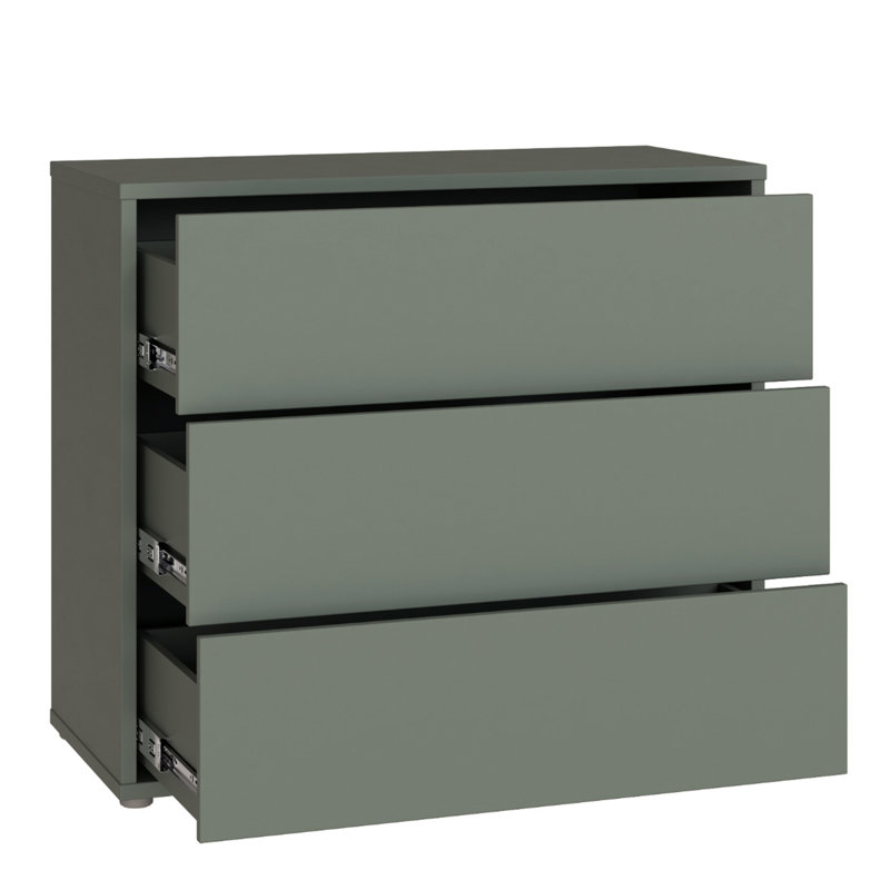 94.8 cm W Chest of 3 Drawers, Green