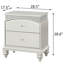 Table de chevet 2 tiroirs Platinum