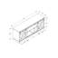 Meuble télé, 60 po, console, meuble multimédia, armoire de rangement, salon, chambre à coucher, stratifié, transitionnel-121053662