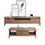Ensemble de meuble télé et table basse en bois de frêne