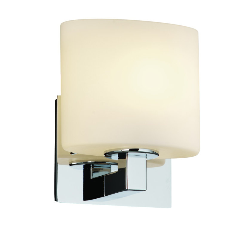 Casson Armed Sconce, Polished Chrome, Ribbon