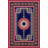 Geometric Pink Black Patterned Decorative And Woven Based Washable Carpet-947420421