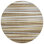 8' Brown Beige And Gray Round Striped Washable Indoor Outdoor Area Rug
