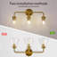Luminaire de meuble-lavabo moderne 3 lumières avec abat-jour en verre conique transparent-471192558