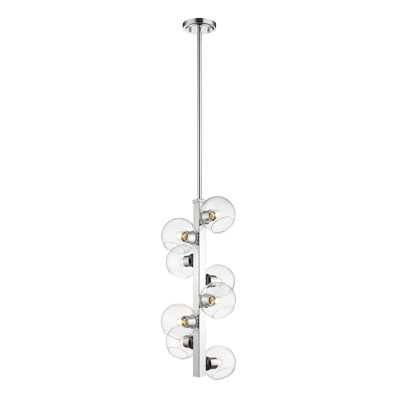Lustre géométrique unique à 8 lumières Gaines