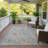 Machine Washable Indoor/Outdoor Chantille ACN2480 Floral Rug-1285951954-1285951958