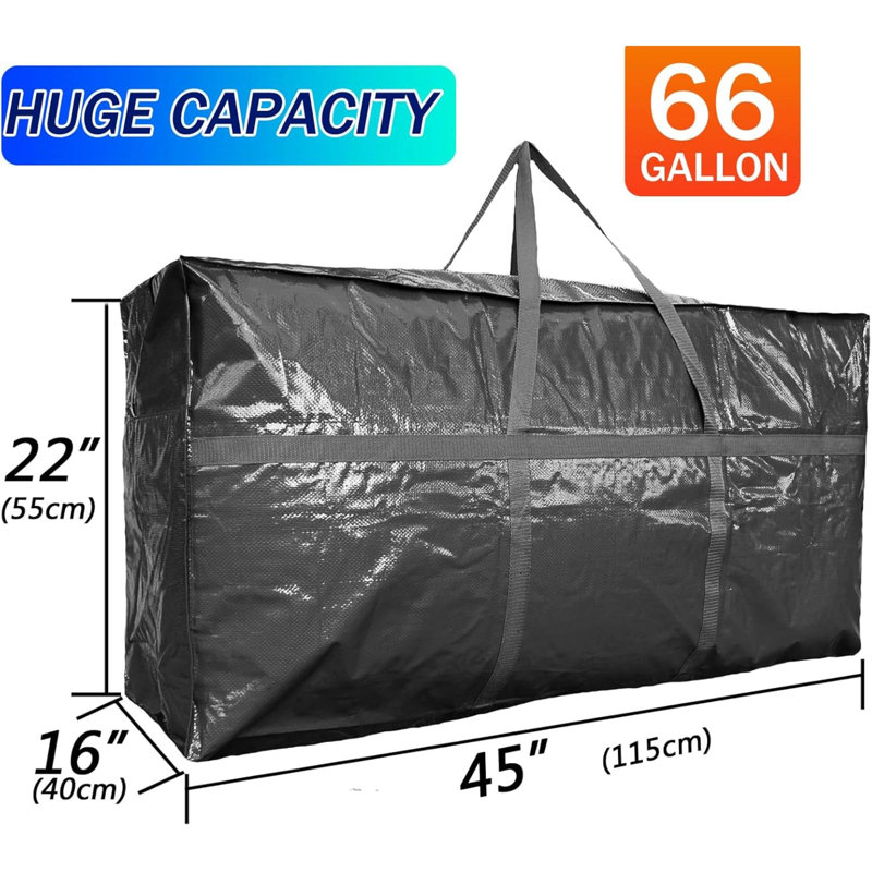 Brayden Studio Polypropylene Storage Tub & Tote, Black