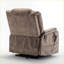 Fauteuils inclinables | Moteur de levage à plat à 180 ° OKIN | Siège de 25 po de largeur et capacité de 400 lb | Assemblage facile | Velours | Beige brun