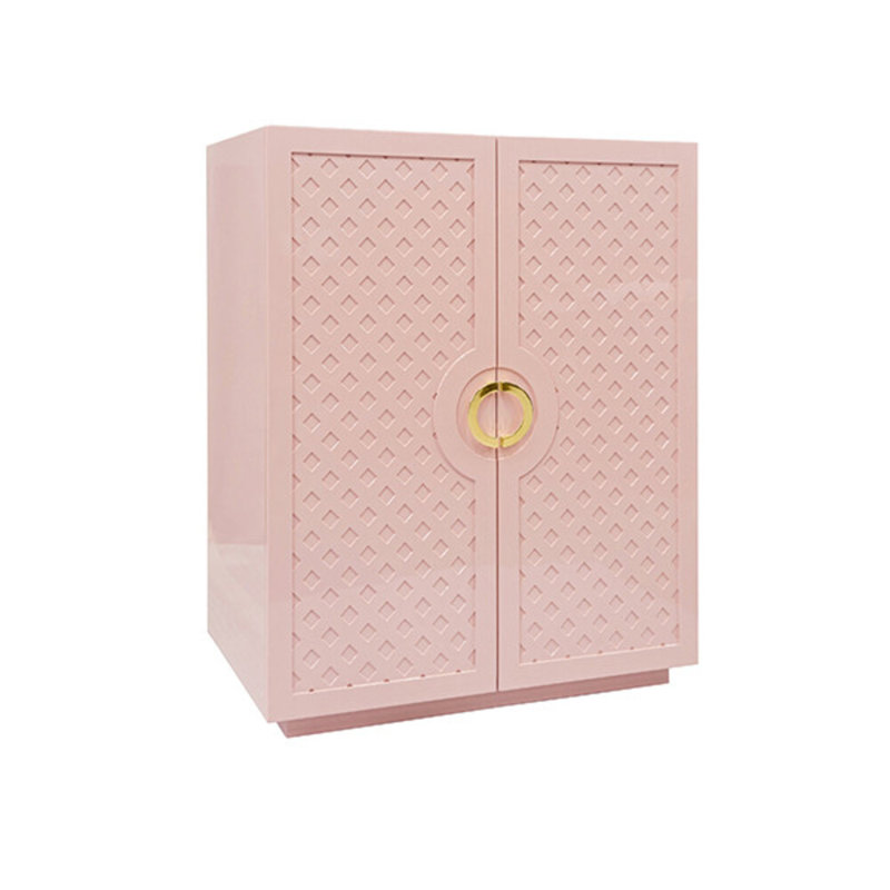 Accent Cabinet, Pink