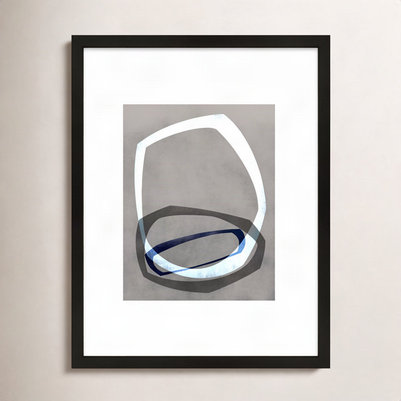 Link 4 By Jacques Pilon - Framed Wall Art, 30" H x 24" W, Black