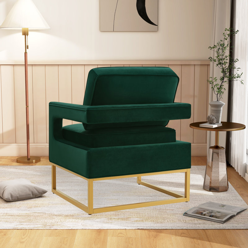 Fauteuil de 29,08 po de largeur conforme Zenebe CAL117, Polyester émeraude